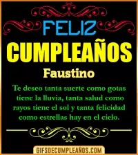 Frases de Cumpleaños Faustino